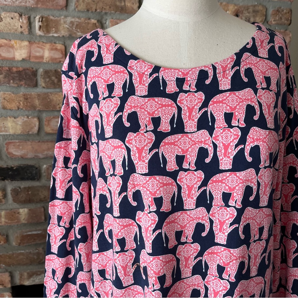 NWT! CROWN & IVY Elephant Print Dress XL